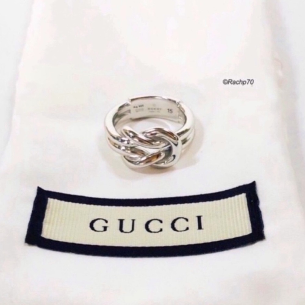Authentic Gucci Grande Knot Ring Size 7